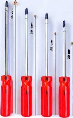 Wolzook 2-in-1 Magnetic Screw Drivers Orange Combination Screwdriver Set(Pack of 4)
