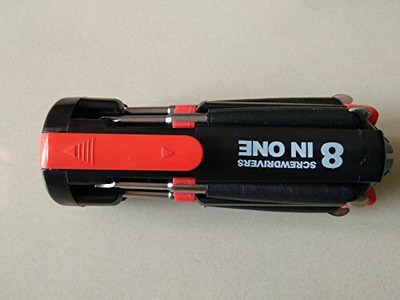 GSV 8 in 1 Multi-Function Screwdriver Kit, Tool Kit Set with LED Portable Torc Long Handle Screwdriver Set(Pack of 1)