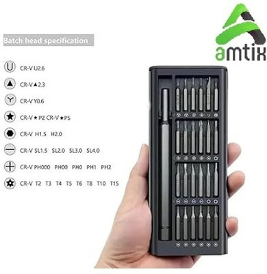 AMTIX Screwdriver Set Magnetic Precision Screwdriver Set(Pack of 1)