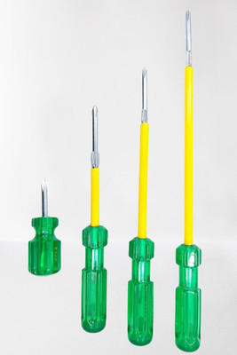 PERFECT TECH Pack-of-4-with-Magnetic-Tip050 Combination Screwdriver Set(Pack of 4)