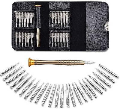 Vtake 25 in 1 Precision Screwdriver Set Repair Tool Kit for Mobile|Laptops|Electronics Precision Screwdriver Set(Pack of 25)