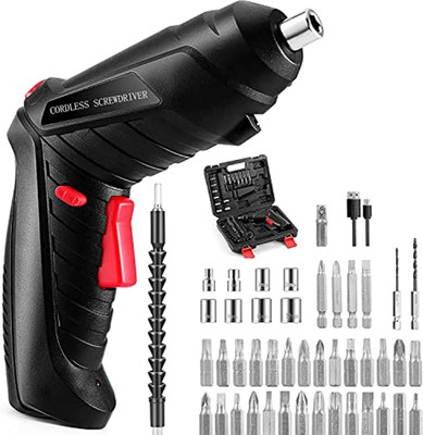 Xydrozen Electric Screwdriver Drill Kit Screwdriver with LED Light Combination Screwdriver Set(Pack of 1)