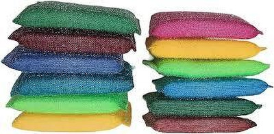 JKB TRADERS FOAM SPONGE SCRUB greener clean 12 PCS Scrub Sponge(Large, Pack of 12)