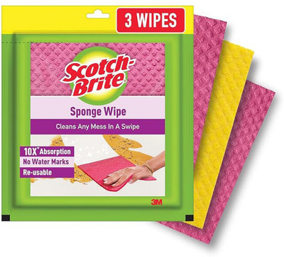 Scotch-Brite Sponge Wipe(Large, Pack of 3)