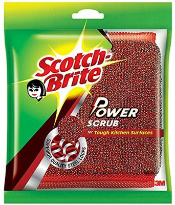 Scotch-Brite PACK OF 6 POWER Scrub Pad(Medium, Pack of 6)