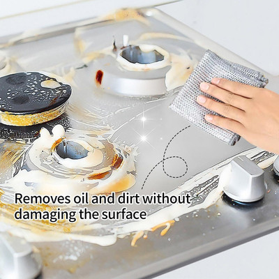 Gripgo Pack of 20 Dishwashing Scrub/ Steel WIre Cloth Pads KSP3.404 Stainless Steel Scrub(Regular, Pack of 20)