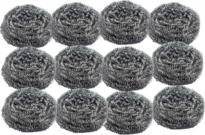 Mast Stainless Steel Scrubber - Jumbo Size Stainless Steel Scrub(Large, Pack of 12)
