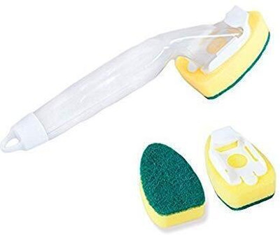 PAVITYAKSH DISH WAND Dishwashing brush with decontamination handle Scrub Sponge(Medium)