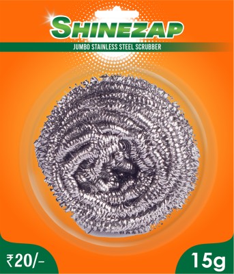 Shinezap JUMBO STEEL SCRUBBER 15 GM Stainless Steel Scrub(Large)