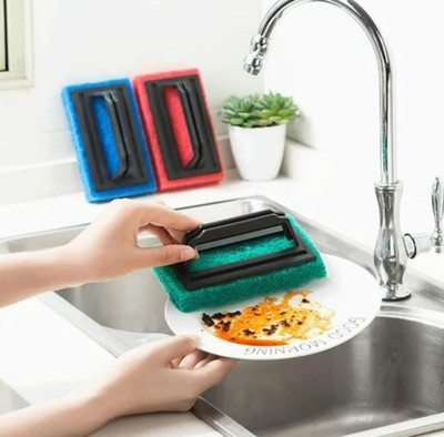 EKDANT CREATIONS 3pcs tile brush Scrub Pad(Regular, Pack of 3)