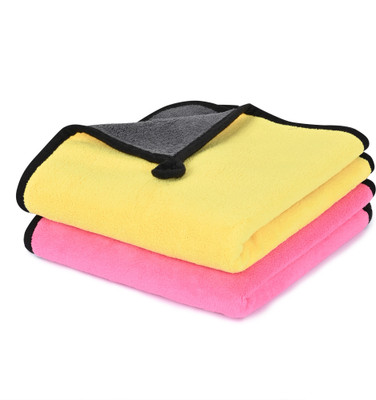 ClickFix Microfiber Vehicle Washing  Cloth(Pack Of 4, 600 GSM)