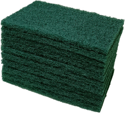 Mast Nylon Scrub Pad Size 4 x 6 inches Stainless Steel Scrub(Medium, Pack of 10)