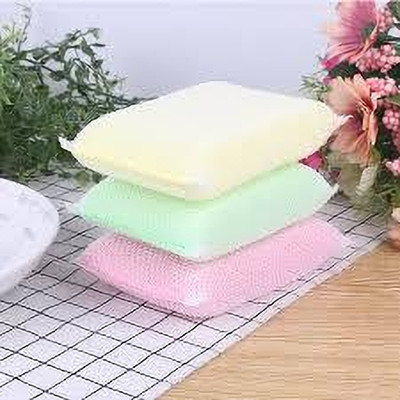 JKB TRADERS window tint scrub pad pack of 12 pcs Scrub Sponge(Large, Pack of 12)