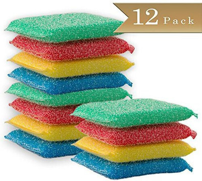 shriagrawal Non scratch/ Scrub Sponge(Regular, Pack of 12)