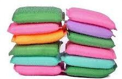 JKB TRADERS heavy duty scouring pads PACK OF 12 PCS Scrub Sponge(Large, Pack of 12)