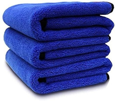 KRAZE Pack of 3 Microfiber Car Cleaning Cloth for Detailing & Polishing 800 GSM Dry Microfiber Cleaning Cloth