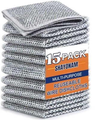 TrueValue Wire Dishwashing cloth,Cleaning Scrubber Scrub Pad for Kitchen Stainless Steel Scrub(Regular, Pack of 15)