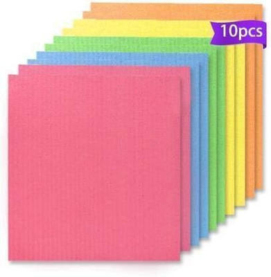 PITRADEV Sponge for Kitchen, Washing Dishes, Absorbent Dish Rag Cleaning Sponge Wipe Scrub Sponge(Large, Pack of 10)