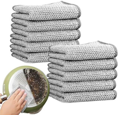 KGBTREADS Wet and Dry Polyester Cleaning Cloth(10 Units)