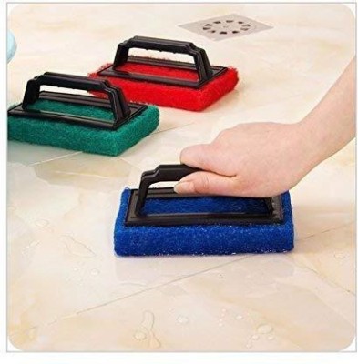 EKDANR CREATIONS EKDANT CREATIONS Tile Cleaning Scrubber Brush 4 Scrub Pad(Regular, Pack of 4)