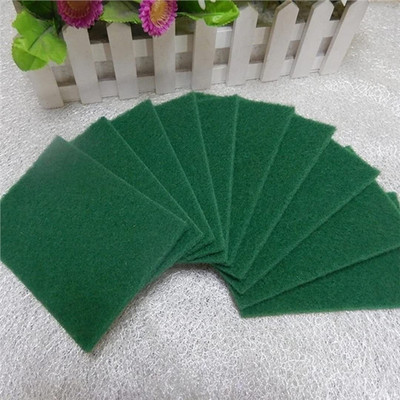 DOXONZ Green Scrub Pad Scrub Pad(Large, Pack of 10)