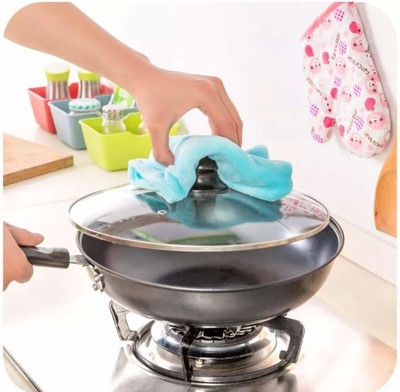 JD WONDER Wash Basin Hand Towel for Hanging in Kitchen/Bathroom Hhtx4.163 Colour Depends on Availablity Cloth Napkins(4 Sheets)