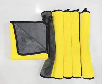 WebDealz Microfiber 600 GSM Hand, Sport, Face, Hair Towel(Pack of 5)