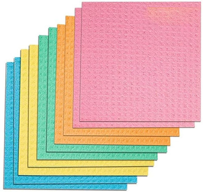 Zupaya Kitchen & Household Cleaning Sponge Wipe Scrub Sponge Sponge Wipe(Regular, Pack of 10)