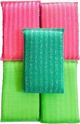 JKB TRADERS scrub pad FOR CLEANING 12 PCS MULTICOLOR CAR WASH ING SCRUB Scrub Sponge(Large, Pack of 12)