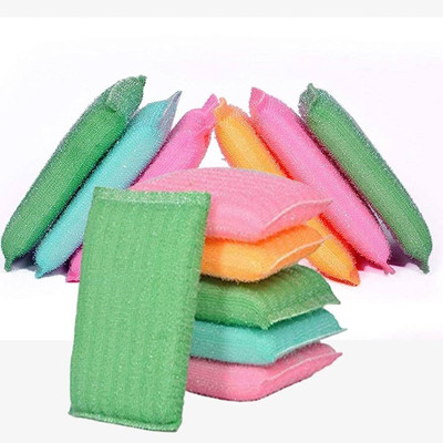 Mohprit Sponge Scrubber, Multi-Use, Non-Scratch Scrubber for Dish Washing Scrub Sponge(Regular, Pack of 12)
