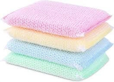 JKB TRADERS scotch brite greener clean non scratch scrub sponges PACK OF 12 Scrub Sponge(Large, Pack of 12)
