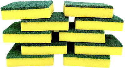 SAKEXA Scrub Sponge Pack fo 10 Scrub Sponge(Regular, Pack of 10)