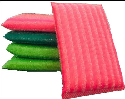 AK traders Foam pad Scrub Pad(Regular, Pack of 5)