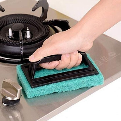 JKB TRADERS bathroom tile scrubber brush Scrub Sponge(Medium)
