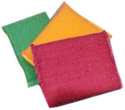 shriagrawal COLORFUL 3 SCRUB PAD MULTIPURPOSE CLEANING USE/ Scrub Pad(Regular, Pack of 3)