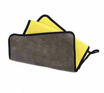 Shreejee ICROFIBER CLOTH D45 PO1 1 YELLOW AND GREY Cloth Napkins