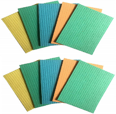 ASHIRWAD Cellulose highly absorbent Cleaning Sponge Wipe Set - 10 Pcs Sponge Wipe(Regular, Pack of 10)