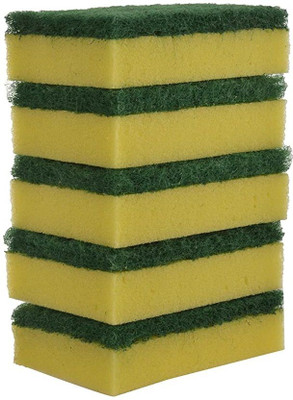 Shashivarnam SS_Multipurpose 2-in-1 Scrub Sponge Regular Size (Pack of 5) Scrub Pad(Regular)