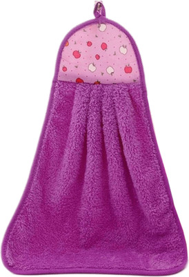 Shreejee Hanging Hand Towel Velvet Napkin for Kitchen and Wash Basin HHTx1.199 Random Colour Cloth Napkins