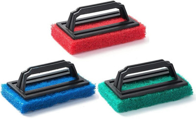 EKDANT CREATIONS 3pcs Ekdant tile brush Scrub Pad(Regular, Pack of 3)