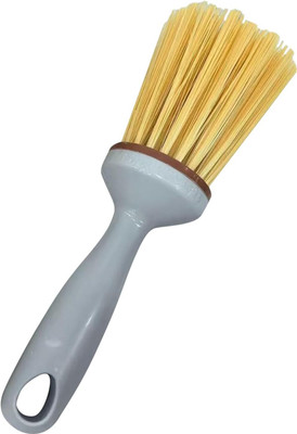 Jiyancreation Wok cleaning brush Nylon Wet and Dry Brush(Multicolor)