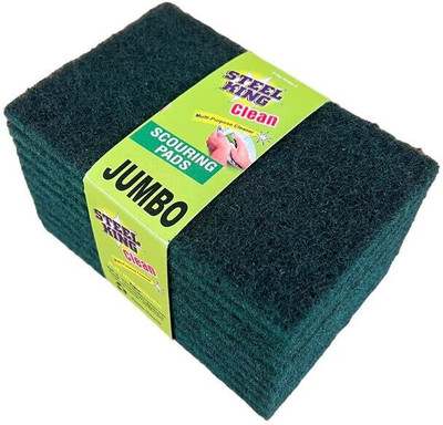 JKB TRADERS Scrub pad for dish Cleaning in Kitchen Scratch proof Scrubber Scrub Pad Scrub Pad(Extra Large, Pack of 10)