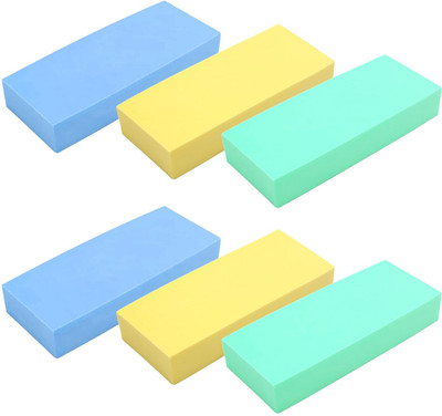 Campark Washing Block for Cars | Sponge Block for Windows | Sponge Block for Floors Scrub Sponge(Medium, Pack of 6)