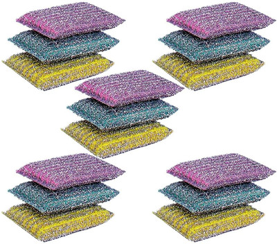 shriagrawal Non-scratch/ Scrub Sponge(Regular, Pack of 15)