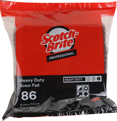 SCOTCH BRITE Heavy Duty Scour Pad Scrub Pad(Regular, Pack of 2)