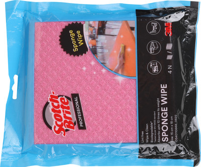 SCOTCH BRITE Sponge Wipe Set regular Sponge Wipe(Regular, Pack of 4)