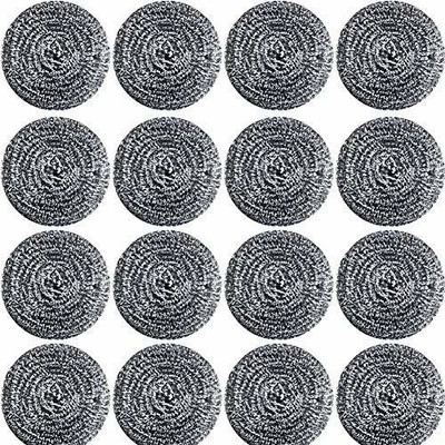 Ridhi Sidhi Stainless Steel wool Stainless Steel Scrub(Regular, Pack of 16)