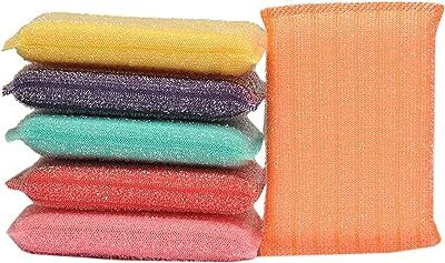 whinsy Sponge Scrubber, Multi-Use, Non-Scratch Scrubber for Dish Washing Scrub Sponge(Medium, Pack of 6)