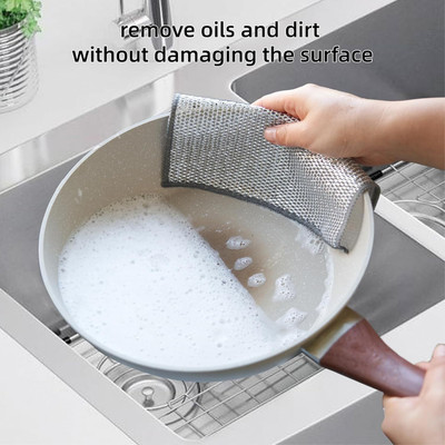 TOPPA Pack of 10 Wire Cloth / Dishwashing Scrub Pads Ccx10.69 Dishwash Bar(15 g)