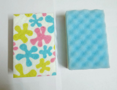 Omiyage 2-in-1 Sponge Rite Multi-Purpose Cleaning Sponges (Pack of 3) Scrub Sponge(Medium, Pack of 3)